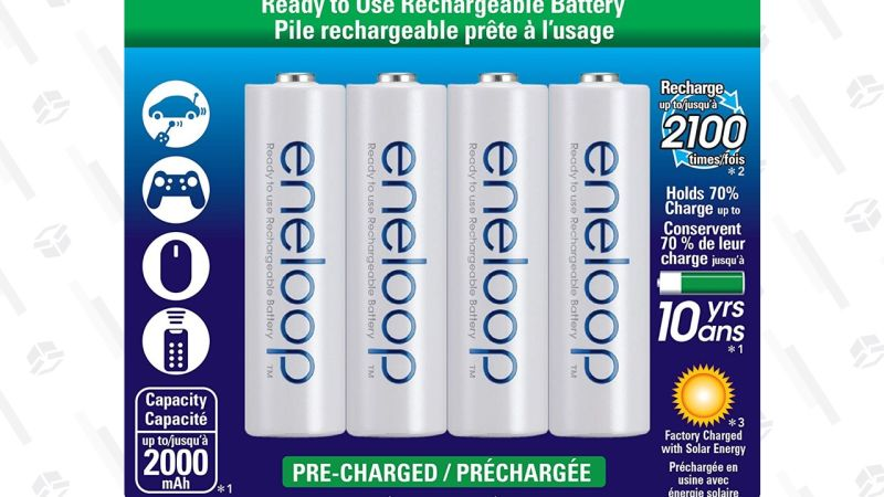 8-Pack Eneloop AA Batteries | $16 | Amazon